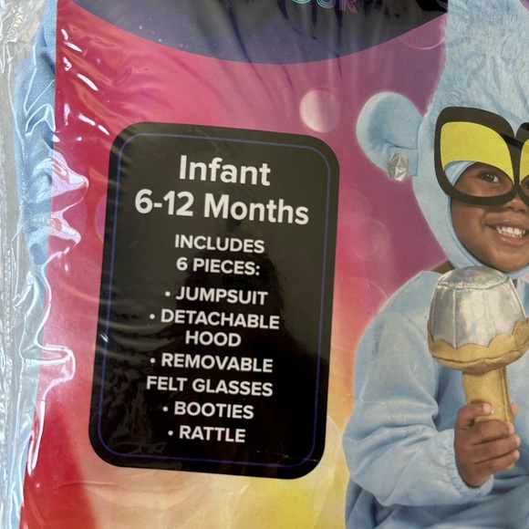 Trolls Tiny Diamond Baby Halloween Costume 6-12 Months NEW - Picture 3 of 4